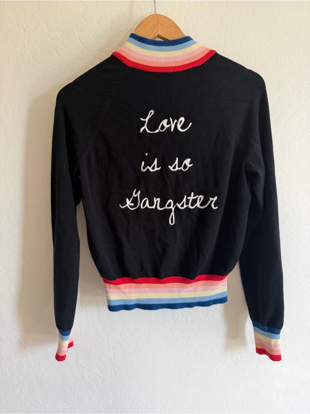 Madeleine Thompson x Spiritual Gangster "Love is so Gangster" Knit Jacket S